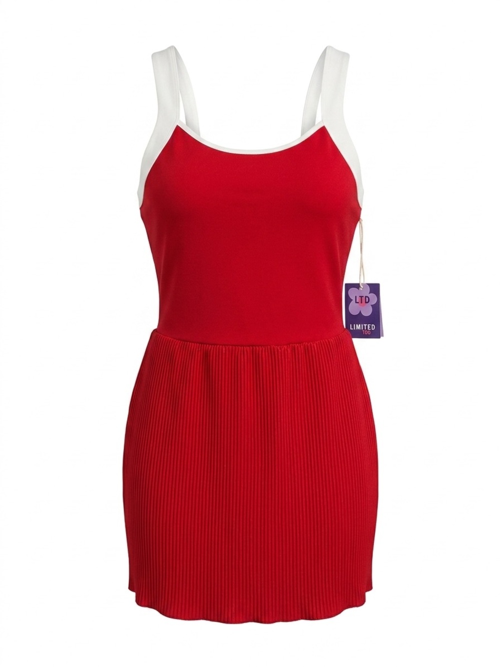 Limited Too Red Dress with White Accents